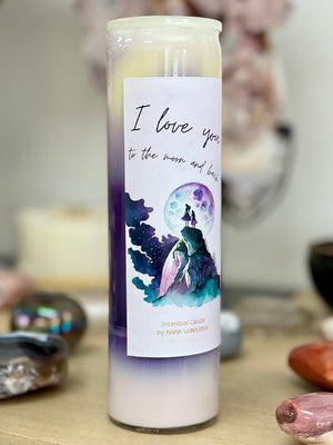 I love you to the moon and back - Intention Candle