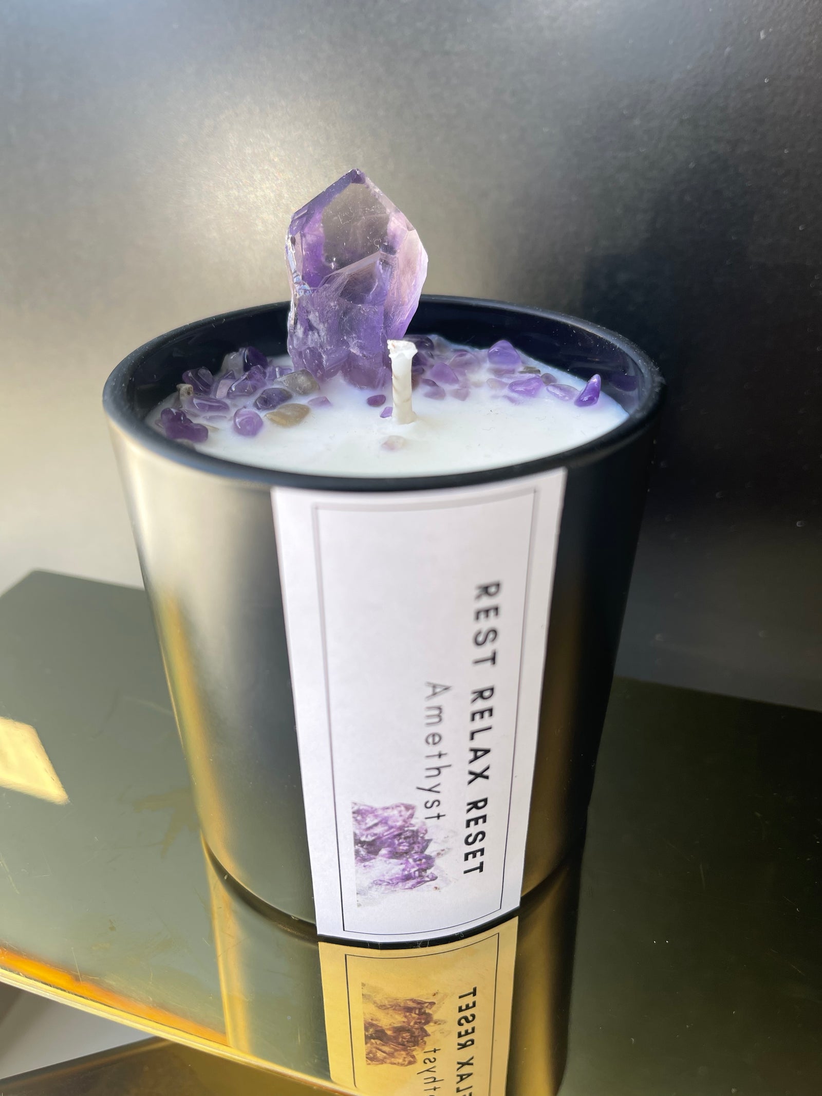 Amethyst Candle
