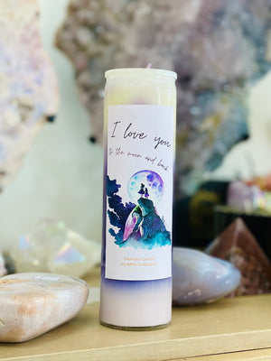 I love you to the moon and back - Intention Candle