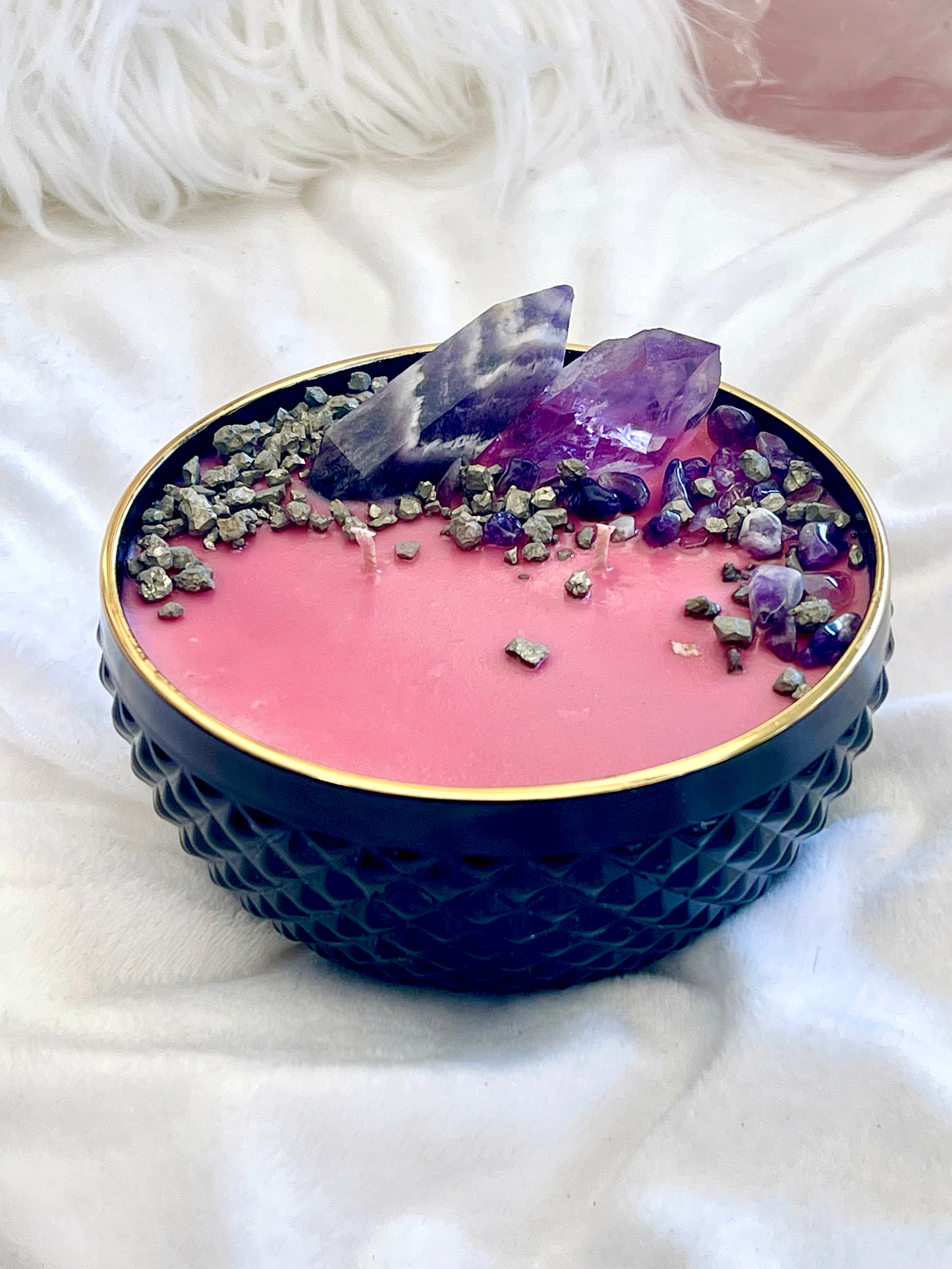 Self Love Candle with Amethyst