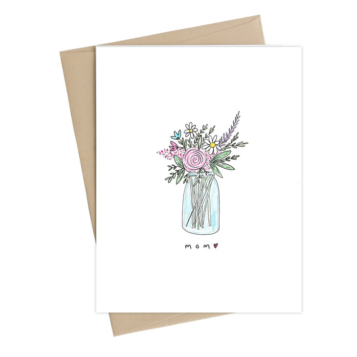 Mom Vase // Mothers day greeting card