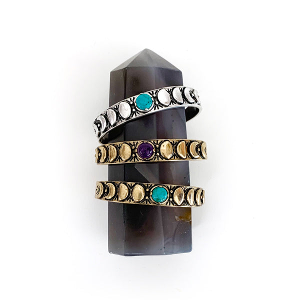 Moon Phases Cuff Bracelet