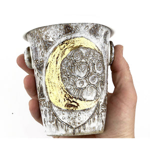 Crescent Moon Ceramic Travel Cup